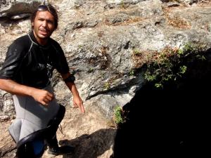 Sukellusoppaamme esittelee Temple of Doomia.