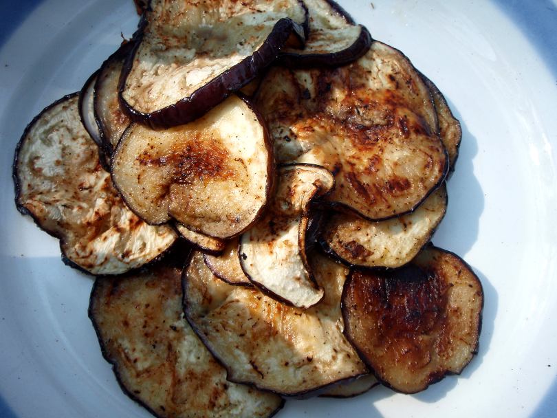 Paistetut munakoisot. 