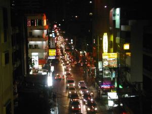 Liikennettä Bangkokissa. 