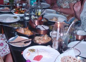 Jouluruokapöytä Goalla 2011 ei sisältänyt mitään samaa kuin kotijouluina. 