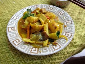 Massaman curry oli niin hyvää, kuten muutkin kokkailumme kurssilla. 