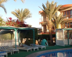 Hotellimme uima-allas.