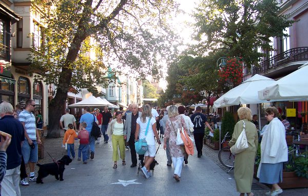 Sopotin Monte Cassino -kävelykatu.