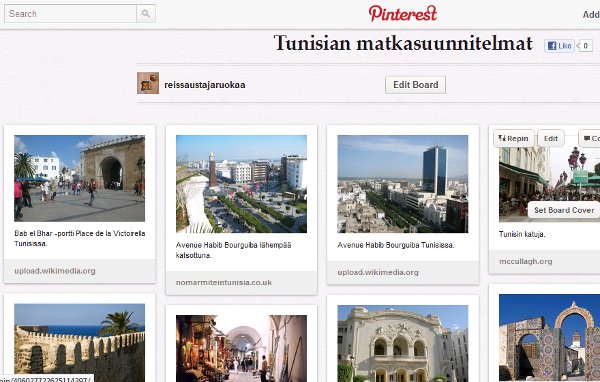 Boardini Pinteretissä: http://pinterest.com/reissausta/tunisian-matkasuunnitelmat/