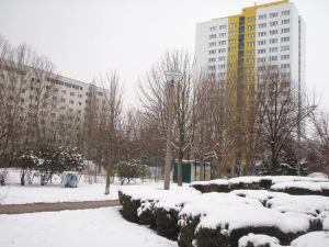 Rumia kerrostaloja Berliinin Mitten lähistöllä. 