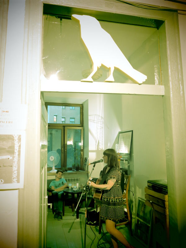 Hulda Huima esiintymässä Lublinissa. 