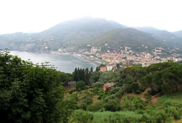 Levanto ylhäältä kuvattuna. 