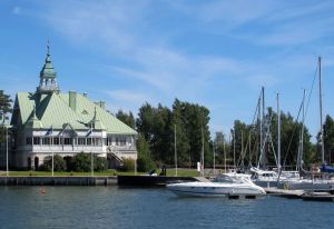 Valkosaaren Njk-pursiseuran (Nylandska jaktklubben) huvila. 