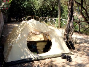 Telttamme Sorrentossa. 