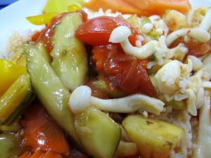 Ruokaa liveaboardilla 2014 sienten kera. 