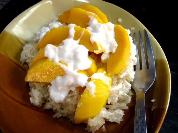 Mango sticky rice. 