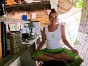 Marina työskenteli Time for Limen respassa ja vastineeksi sai vaatimattoman majoituksen ja ruokaa. 