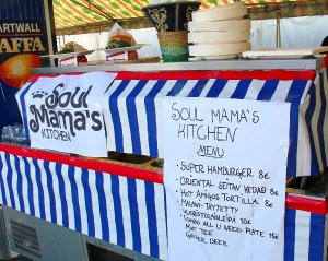 Soul Mama´sin menu Sarjakuvamessuilla. 