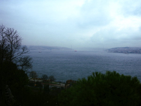 Näkymä palatsilta Bosporinsalmelle