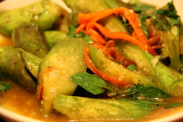 Paistetut munakoisot. 