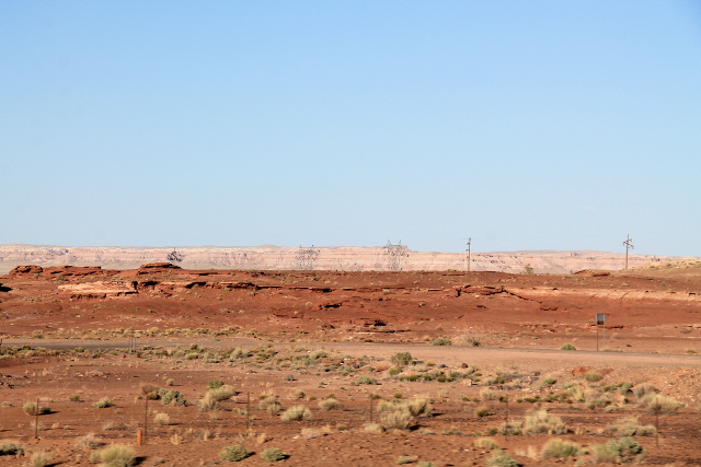 Kuivaa maastoa Cameronin liepeillä 89-tiellä, joka johtaa suoraan Flagstaffista Pagee. 