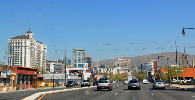Salt Lake Cityn keskustaa. 