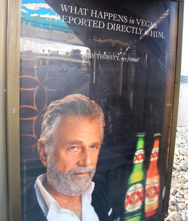 What happens in Vegas is straightly reported to him. 