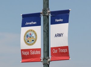 Amerikkalaista patrioottisuutta kaduilla.