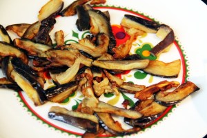 5. Paistetut munakoisoviipaleet. 