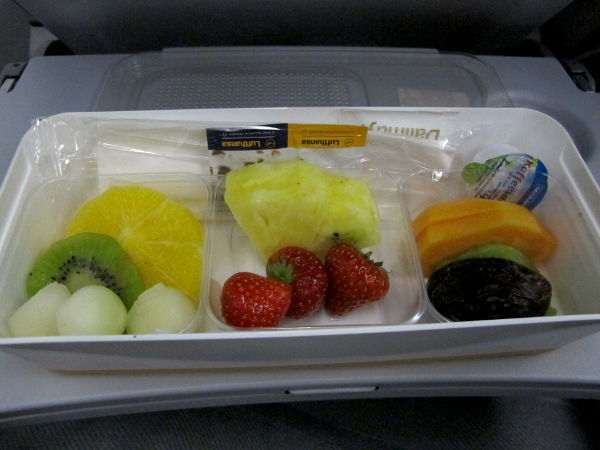 Lufthansan hedelmäaamiainen. 