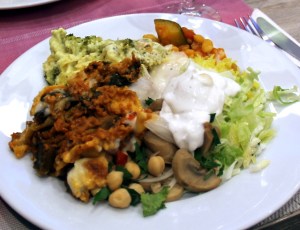 Annos vegaanibuffetista. 