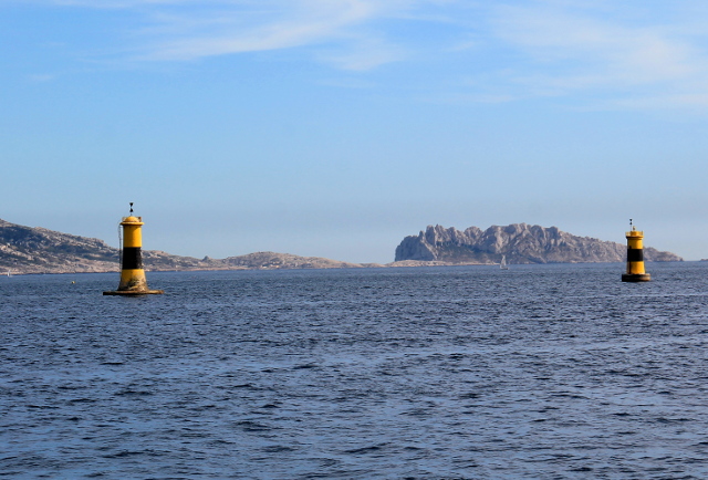 Keltamustat merimerkit.