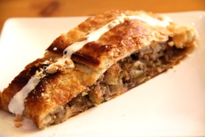 Princesa do Castelossa omenastruudeli oli ainoa leivos. Jättäisin pinnan vähemmän paahtuneeksi, jotta struudeli olisi mehevämpi. 