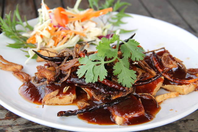 Old Townin Fresh-ravintolan tamarinditofu. 