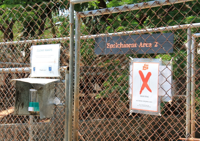 Koira-alueiden portti. 