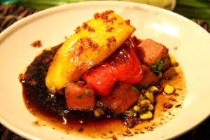 Time for Limen paprikaa ja bataattia mausteisessa ja etikkaisessa kastikkeessa. 