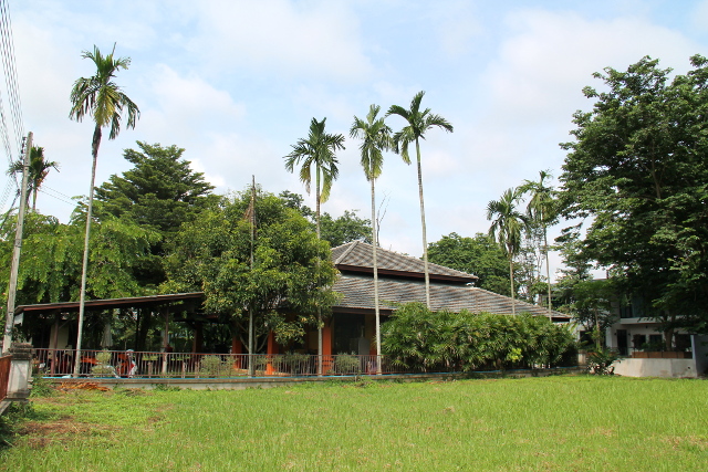 Tässä talossa olen koiravahtina. Talon kaikki viereiset tontit ovat rakentamattomia.