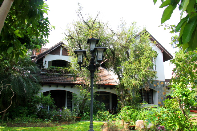 Tällä talolla oli ihana puutarha.