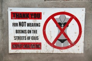 Näitä kylttejä olisi voinut olla enemmänkin. 