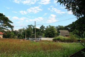 Viereisiä tyhjiä tontteja, joissa on kivat niityt nyt. 